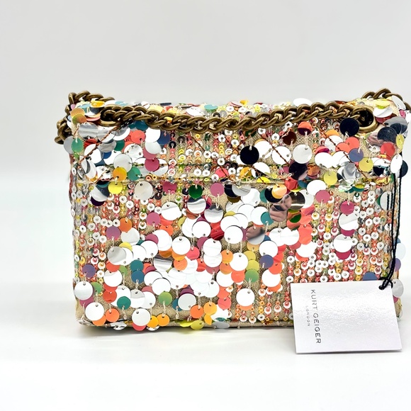 Kurt Geiger London Sequin Mini Brixton Crossbody Bag - Picture 4 of 6